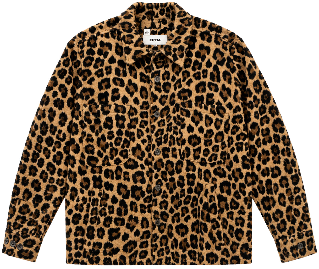EPTM MOHAIR FLANNEL JACKET BROWN - LEOPARD