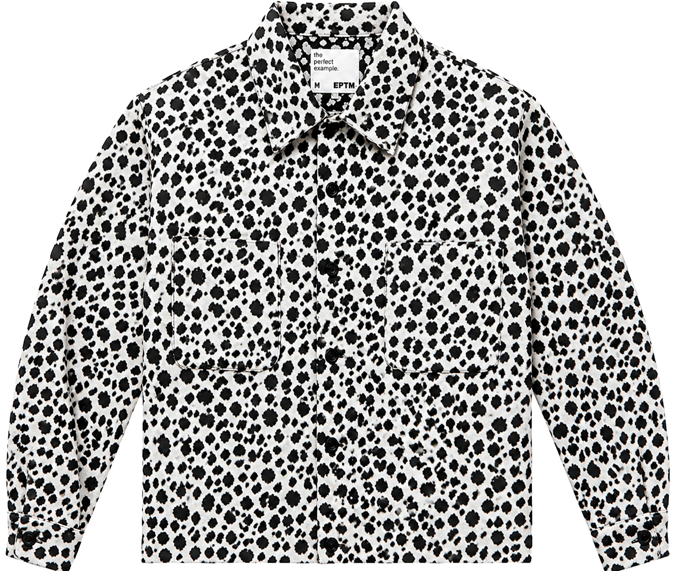 EPTM MOHAIR FLANNEL JACKET WHITE - LEOPARD