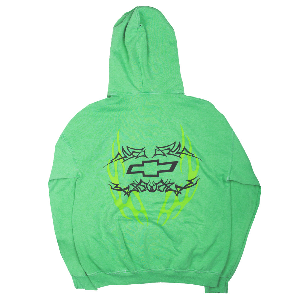 CHEVY RACING HOODIE GREEN - CHEVY0002