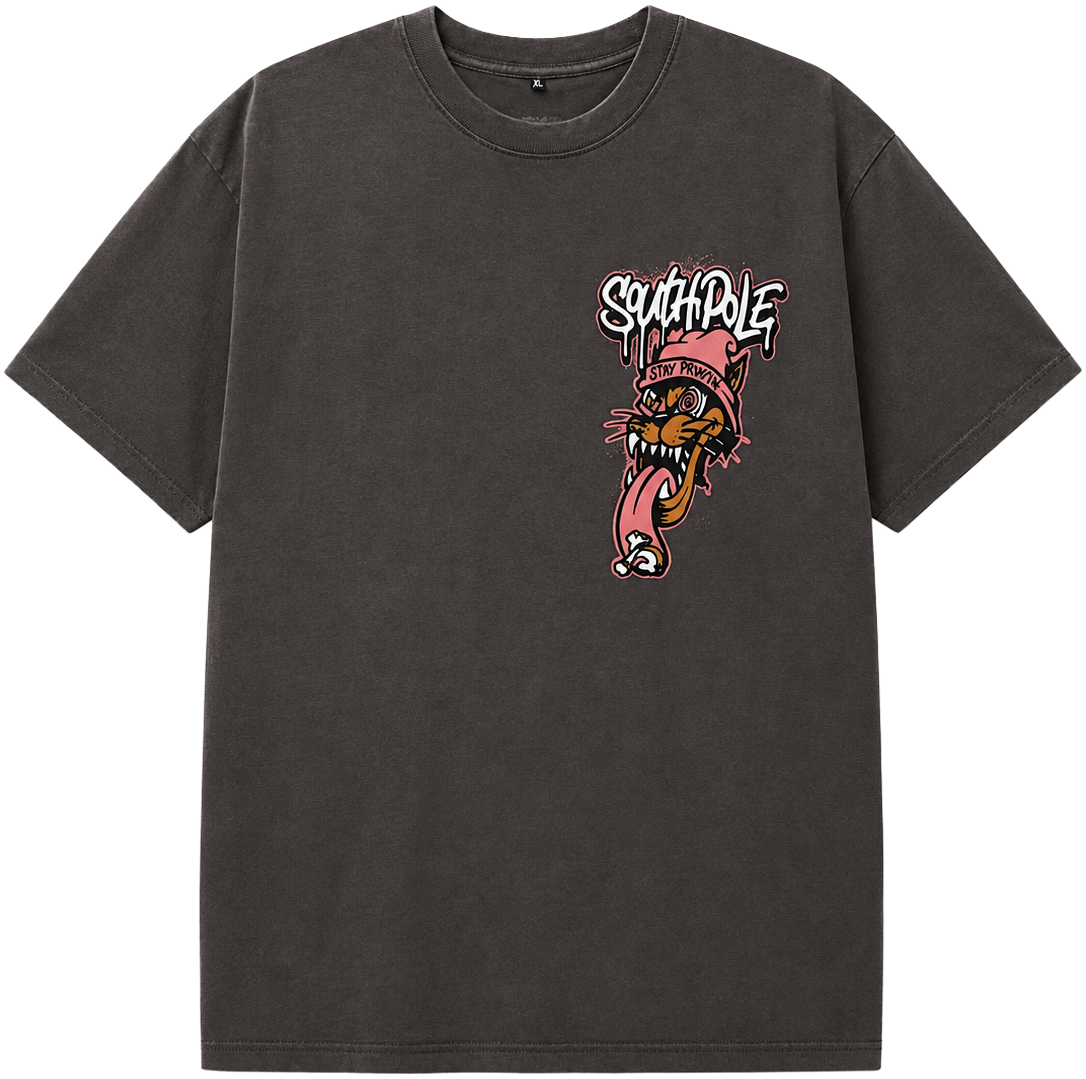 SOUTH POLE PREMIUM GRAPHIC T-SHIRT ASPHALT - SM450163
