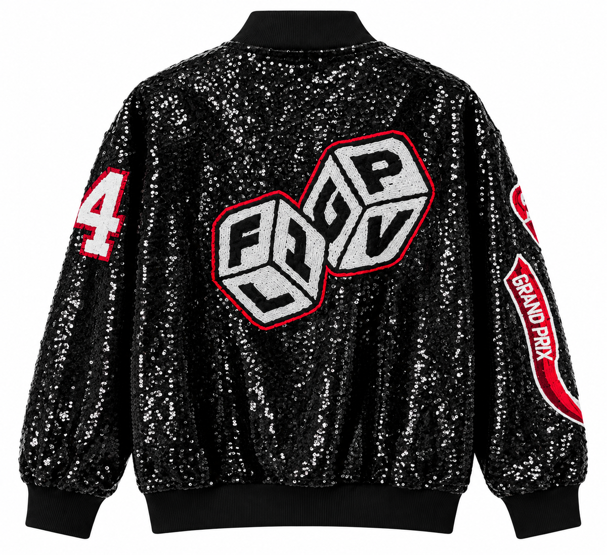 FORMULA 1 LAS VEGAS SEQUIN JACKET BLACK - ROLL THE DICE - Steal Deal