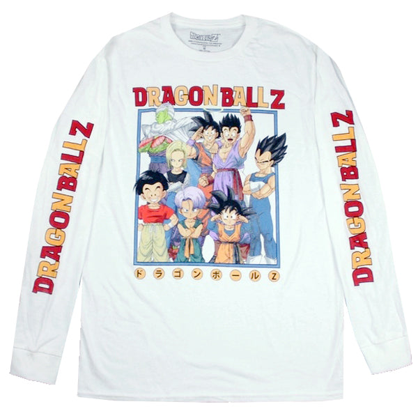 DRAGONBALL Z LONG SLEEVE WHITE - LS7EXWDBZ