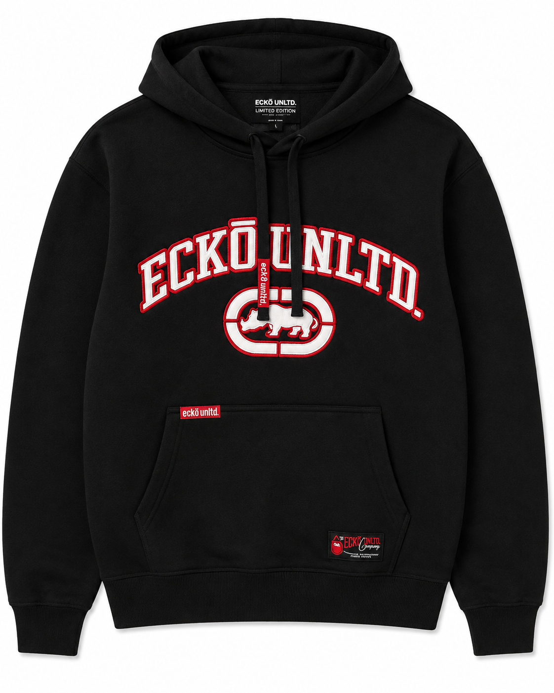 ECKO UNLTD PREMIUM HOODIE BLACK - EO34H1426