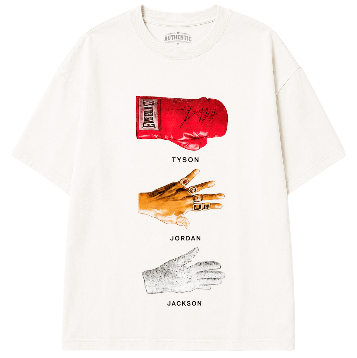 AUTHENTIC LEGENDS T-SHIRT WHITE - 3 MIKES