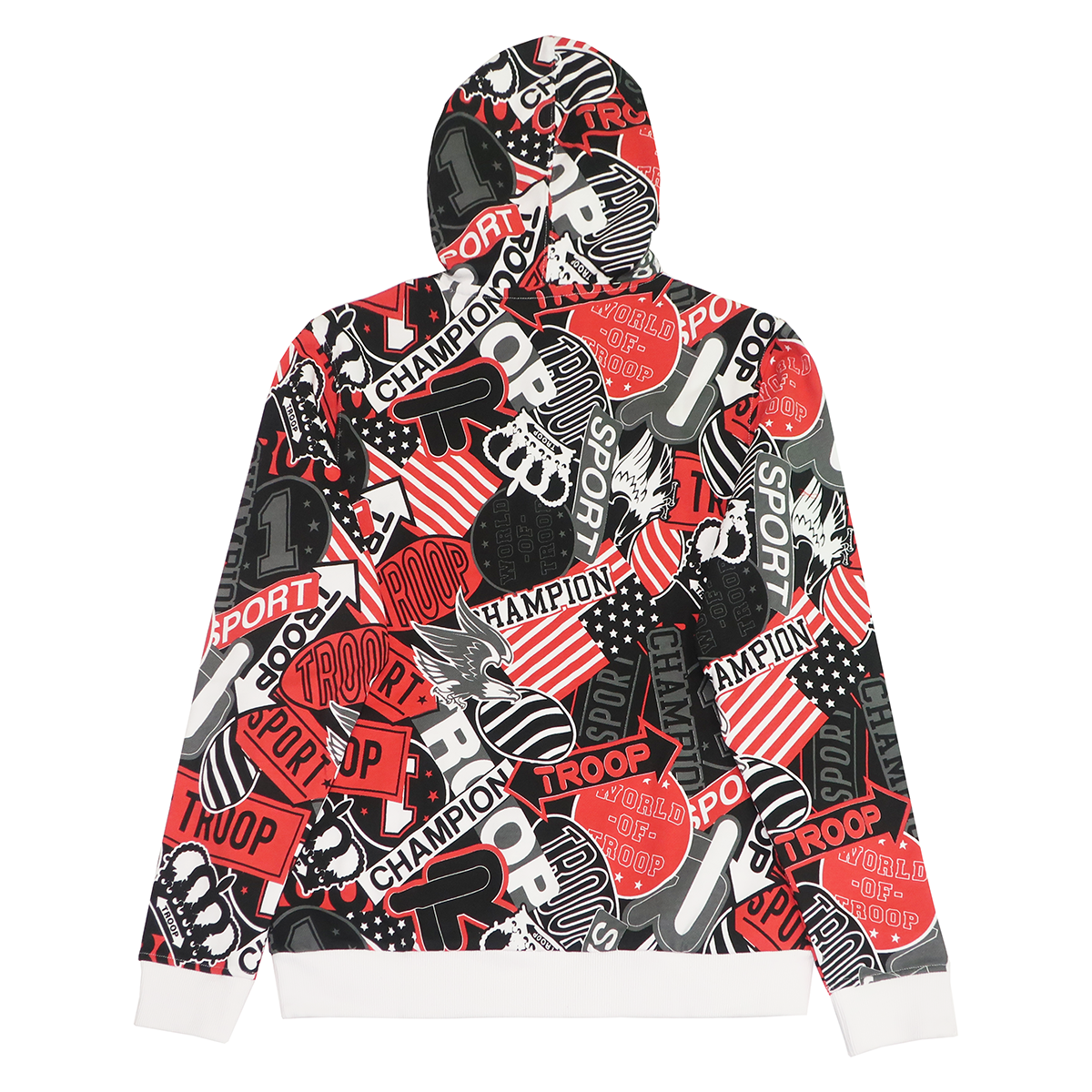 TROOP WORLD OF TROOP HOODIE BLK/RED - TP832378