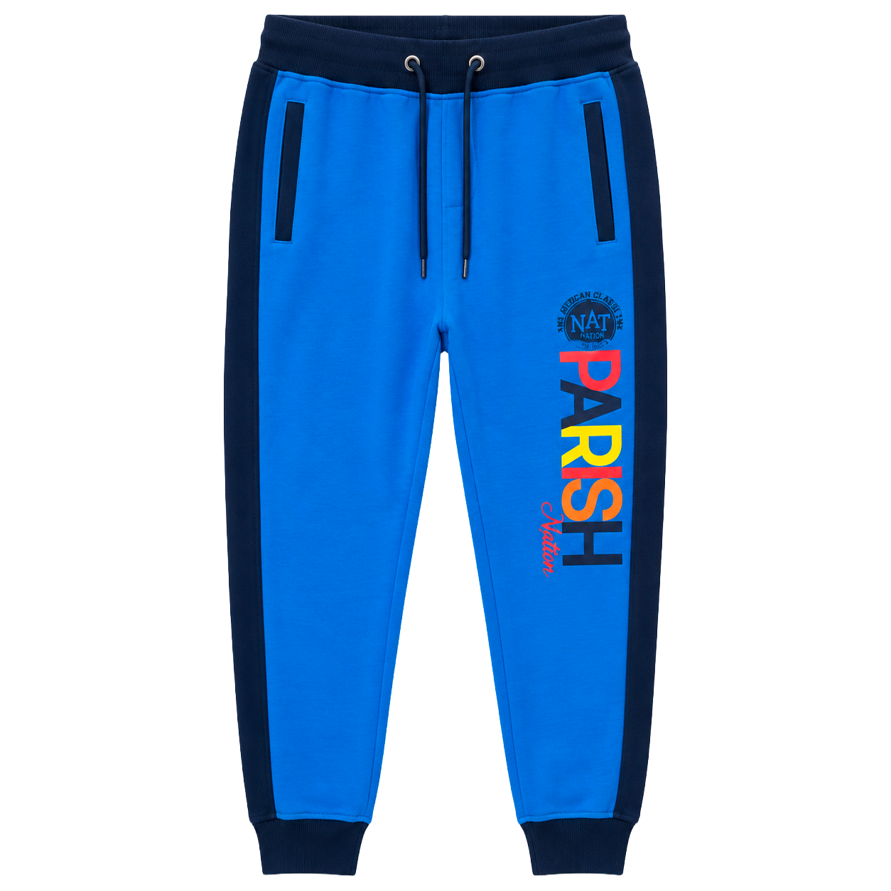 PARISH NATION GRAPHIC JOGGER PANTS BLUE - N05B2556