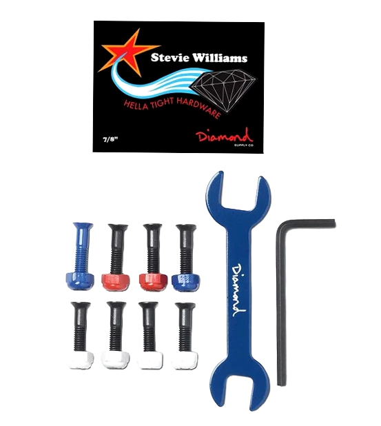 DIAMOND SUPPLY CO HELLA TIGHT PRO HARDWARE RED/WHITE/BLUE - STEVIE WILLIAMS