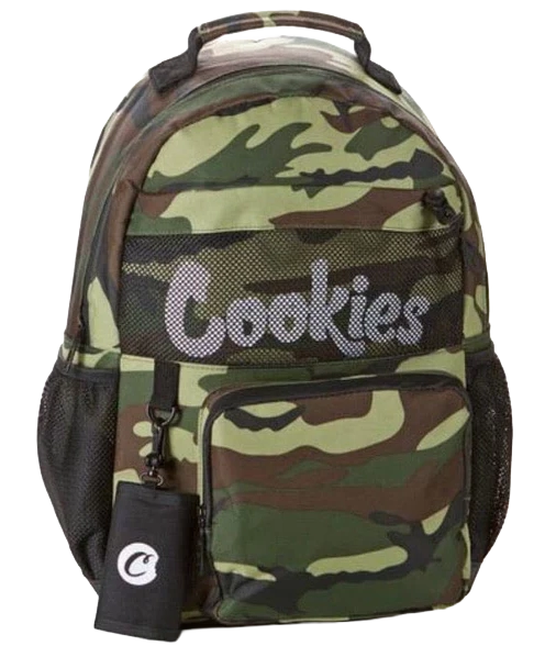 COOKIES SMELL PROOF BACKPACK GREEN CAMO - STASHER