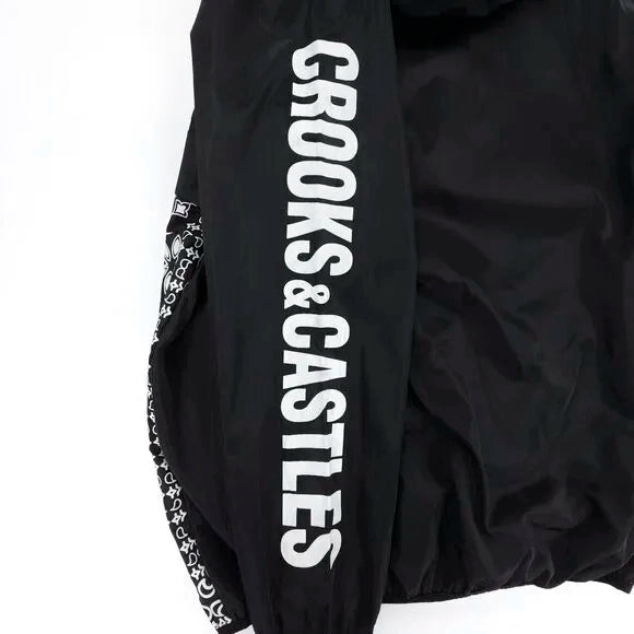 CROOKS & CASTLES ANORAK WINDBREAKER BLACK - 2AC3000