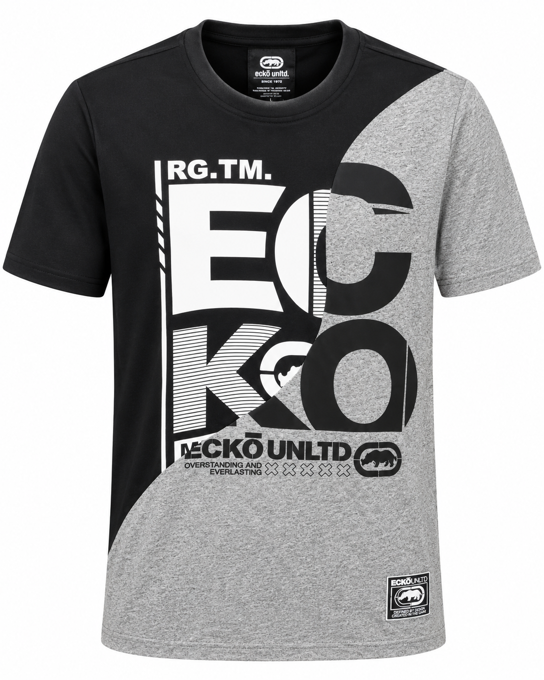 ECKO UNLTD GRAPHIC T-SHIRT BLACK - EO15K1538