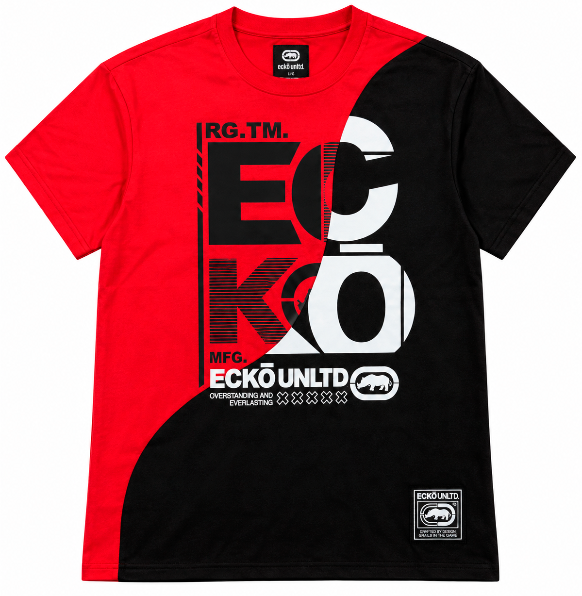 ECKO UNLTD GRAPHIC T-SHIRT TRUE RED/BLACK - EO14K1538B