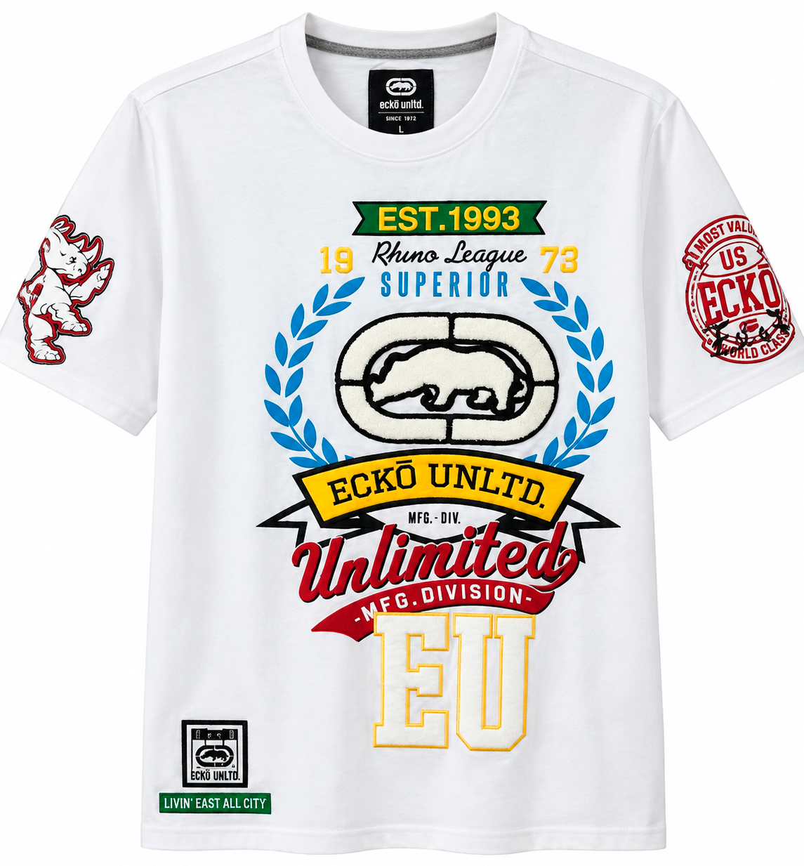 ECKO UNLTD GRAPHIC T-SHIRT WHITE - EO15K1798