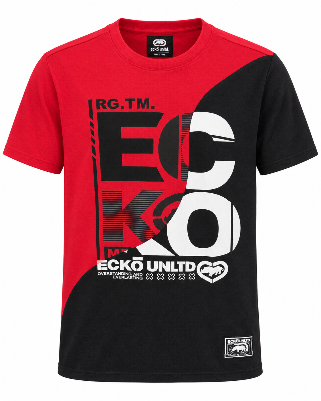 ECKO UNLTD GRAPHIC T-SHIRT RED BLACK - EO15K1538