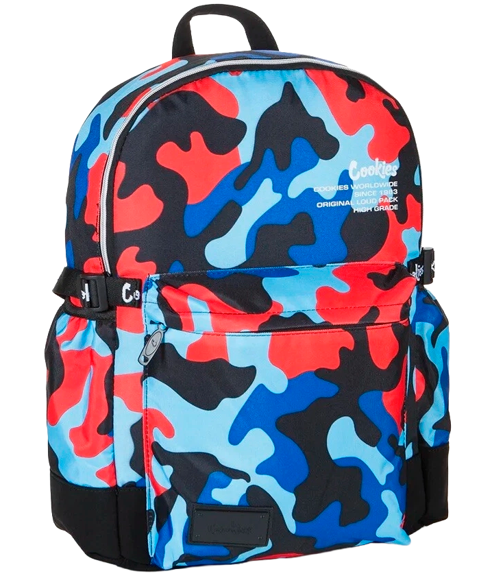 COOKIES SMELL PROOF BACKPACK COOKIES BLUE CAMO - OFF THE GRID