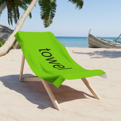 LICENSED CHARLI XCX TOWEL GREEN - 1221294