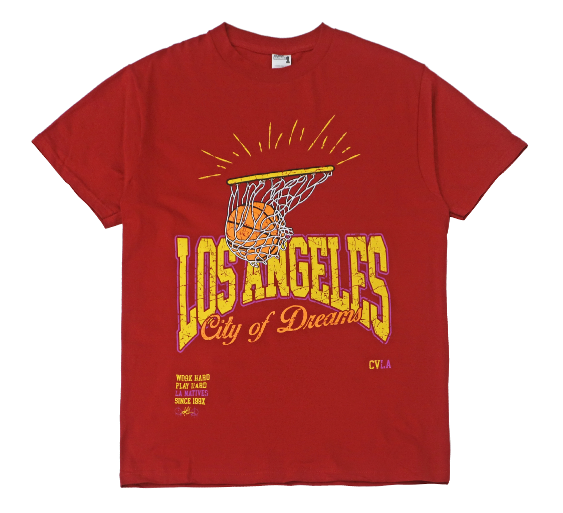 Los Angeles Lakers S/S Crop Tee, S