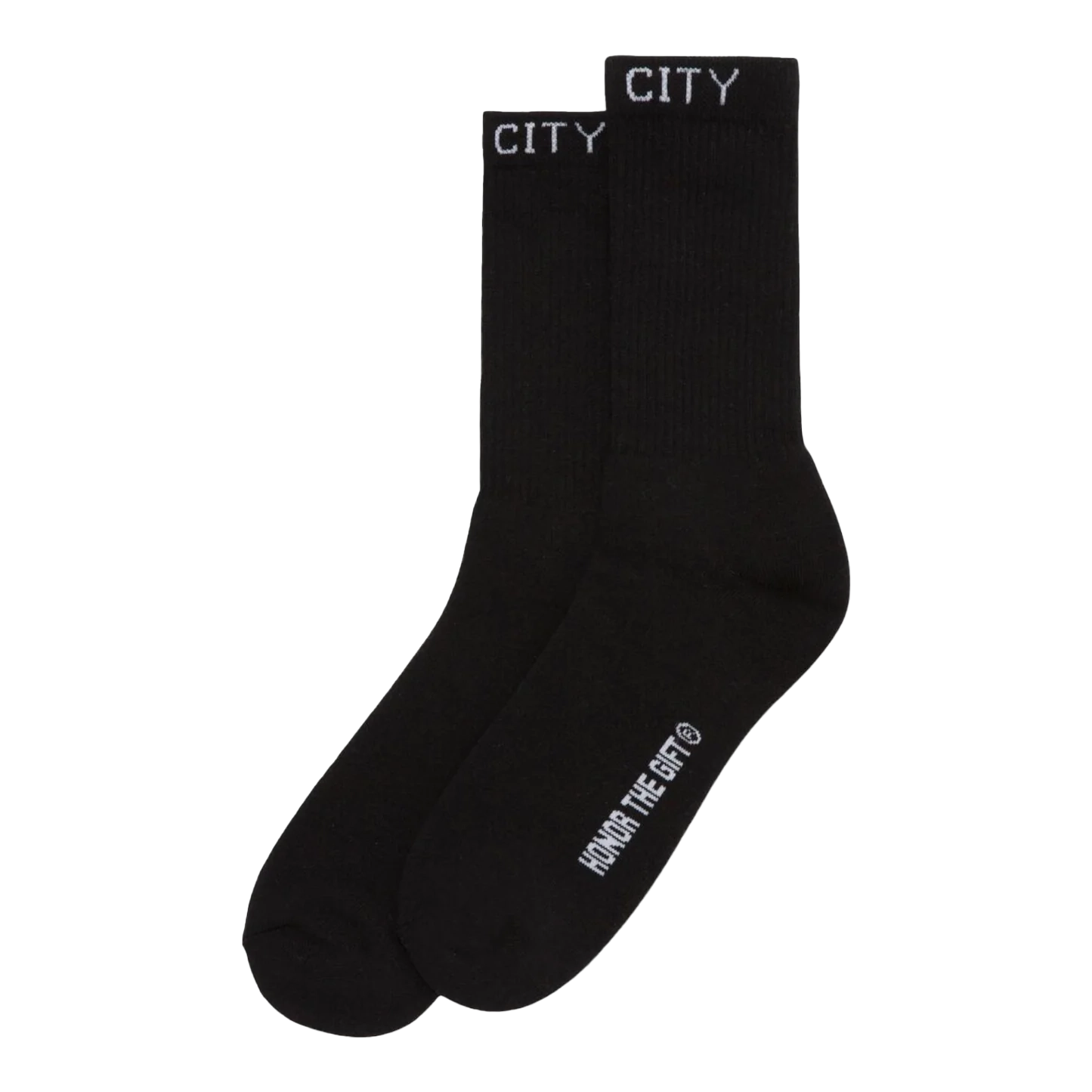 HONOR THE GIFT INNER CITY RIBBED SOCKS BLACK - HTG230183