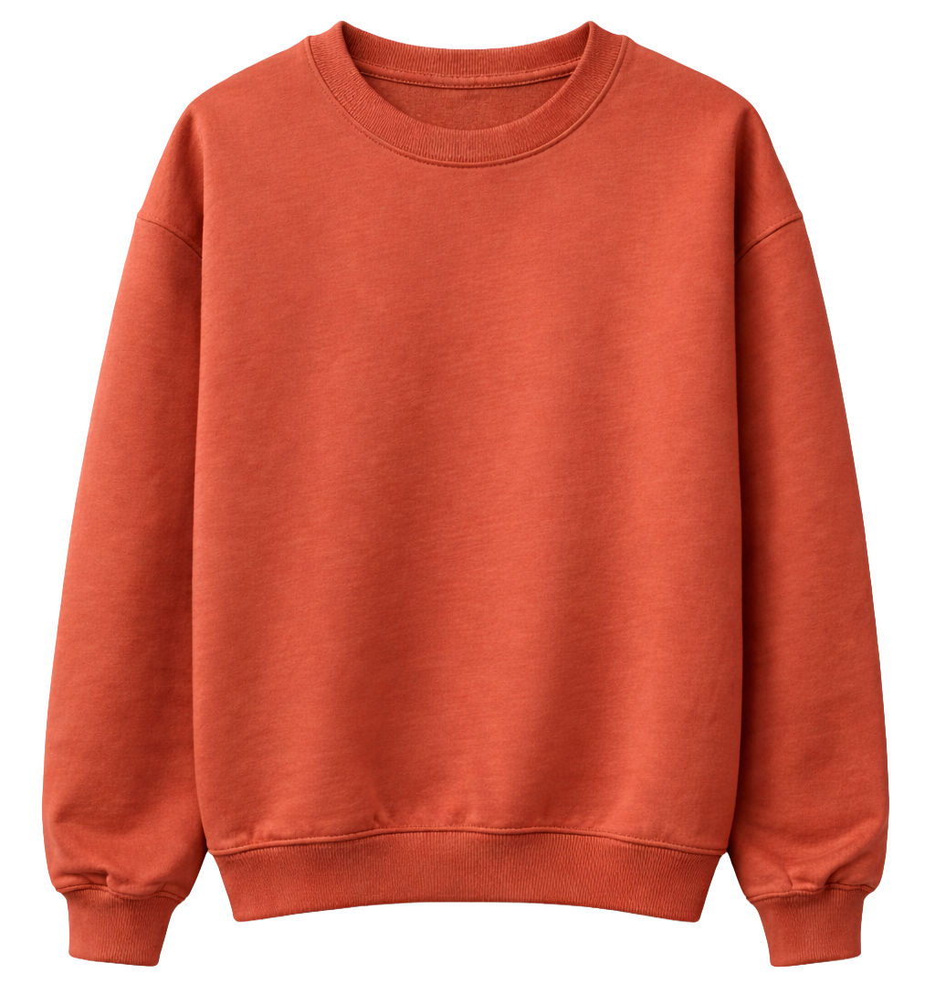 LA FAMILIA HEAVYWEIGHT CREWNECK RUST - LFSU23CN001