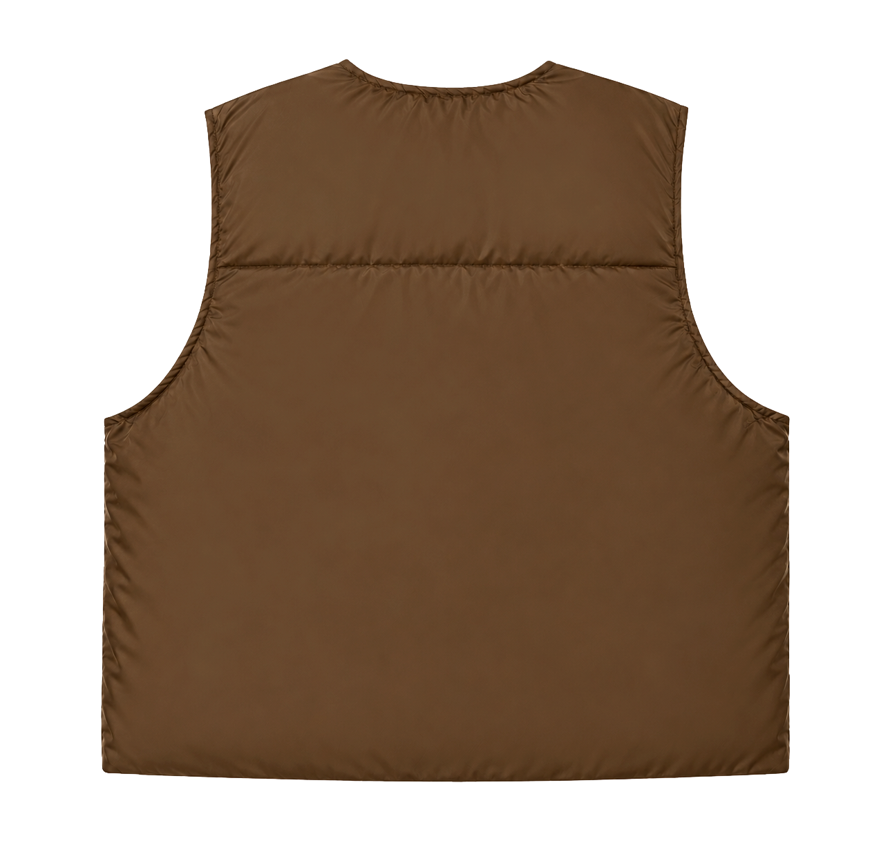 EPTM PUFF BOMBER CROP VEST BROWN - EP10765
