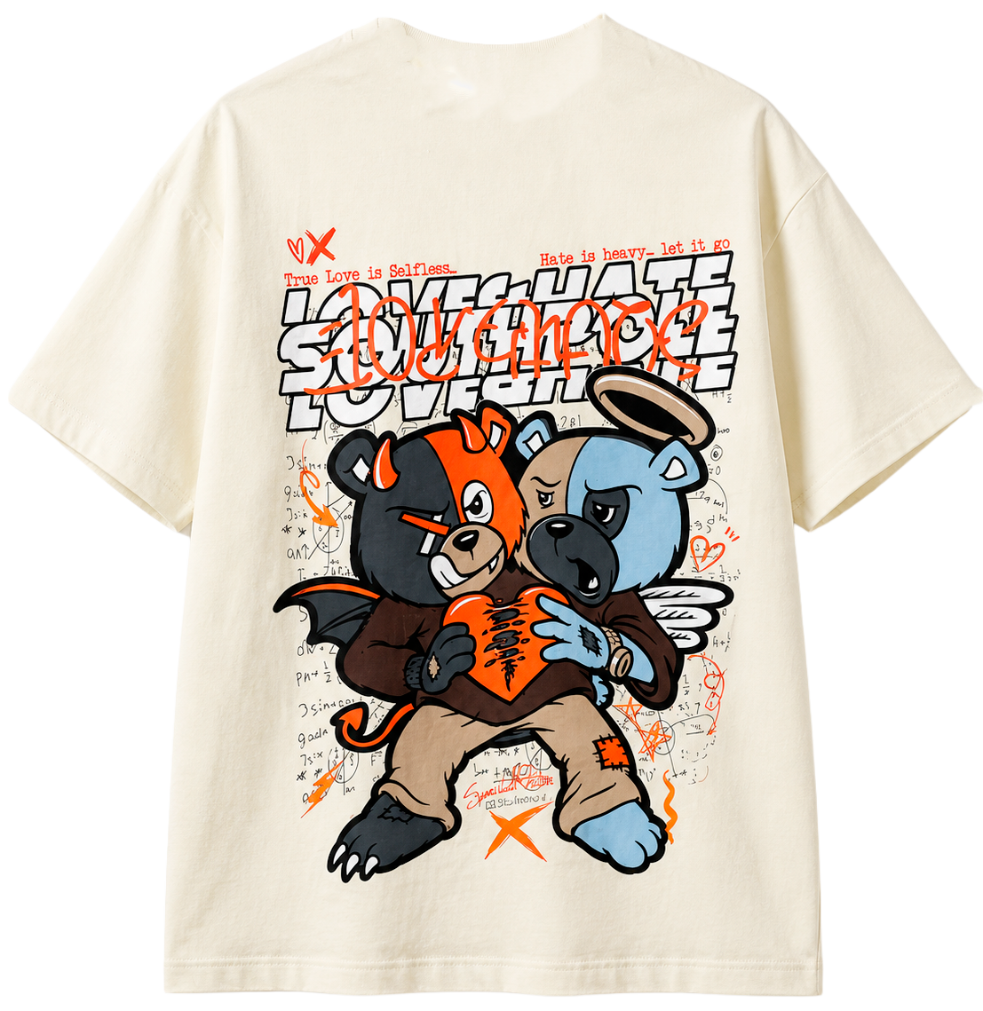 SOUTH POLE PREMIUM GRAPHIC T-SHIRT CREAM - SM450162