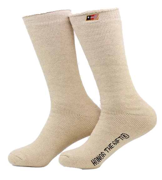 HONOR THE GIFT RIBBED CREW SOCKS CREAM - HTG210481