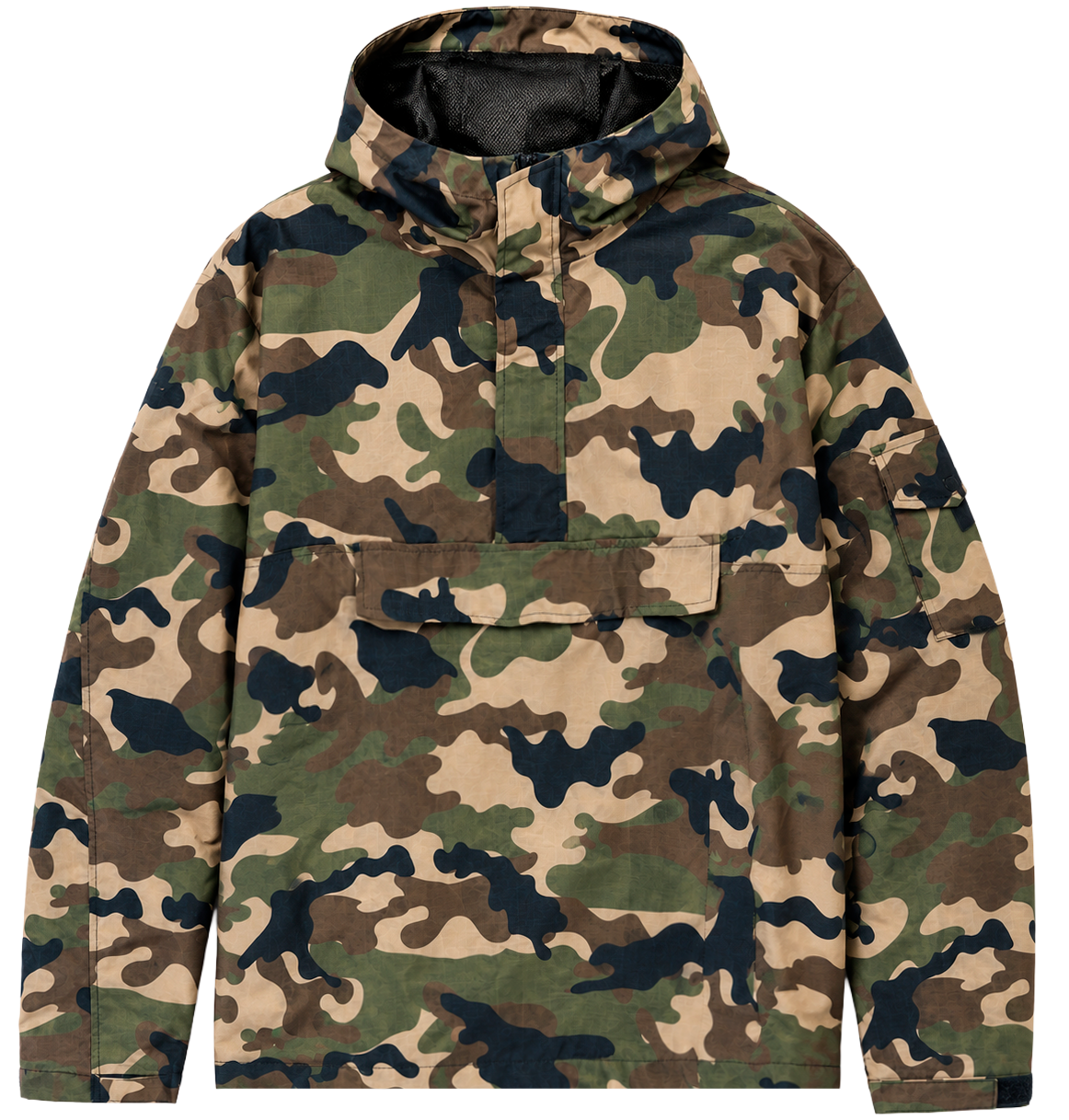 REBEL MINDS WINDBREAKER ANORAK WOODLAND - 152-549