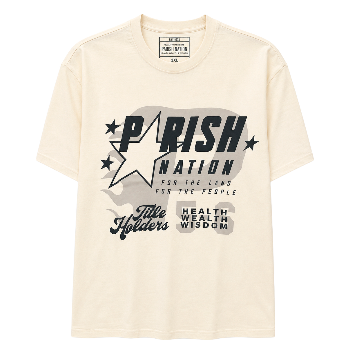 PARISH NATION GRAPHIC T-SHIRT CREAM - N07C2727