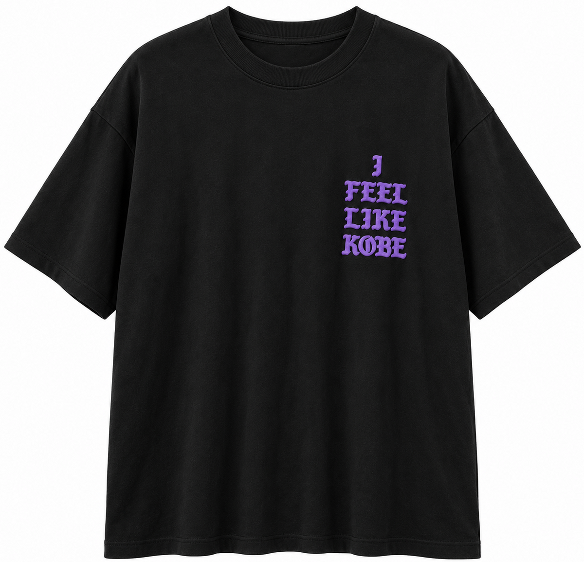 AUTHENTIC LEGENDS PUFF T-SHIRT BLACK/PURPLE - FEEL LIKE KOBE