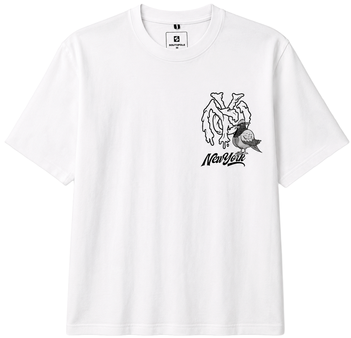 SOUTH POLE PREMIUM GRAPHIC T-SHIRT WHITE - SM450161