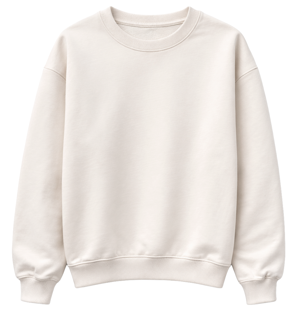 LA FAMILIA HEAVYWEIGHT CREWNECK NATURAL - LFSU23CN001