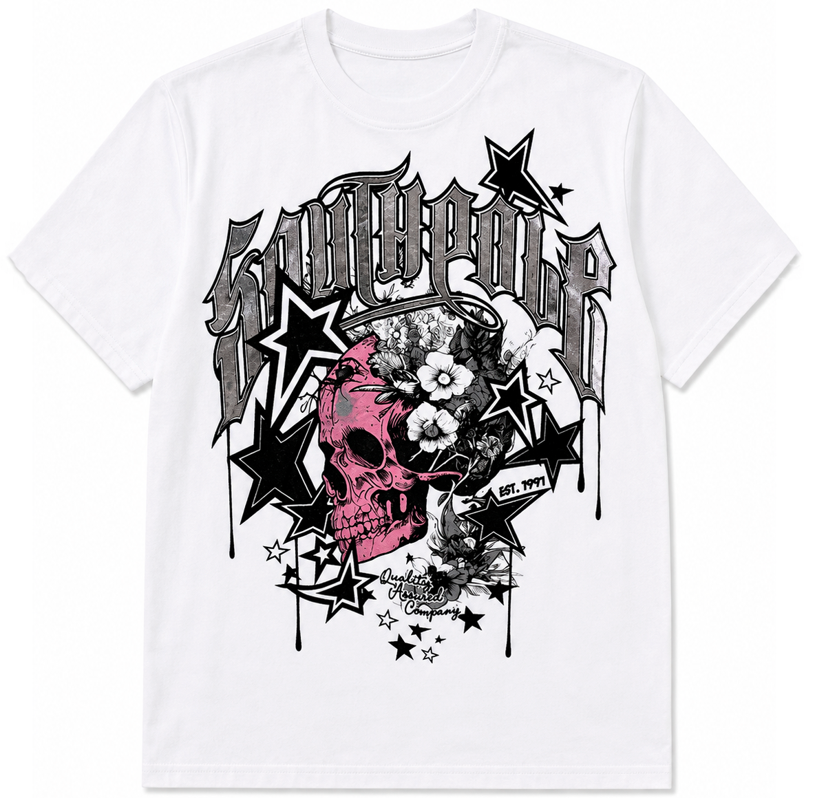 SOUTH POLE PREMIUM GRAPHIC T-SHIRT WHITE - SM450126