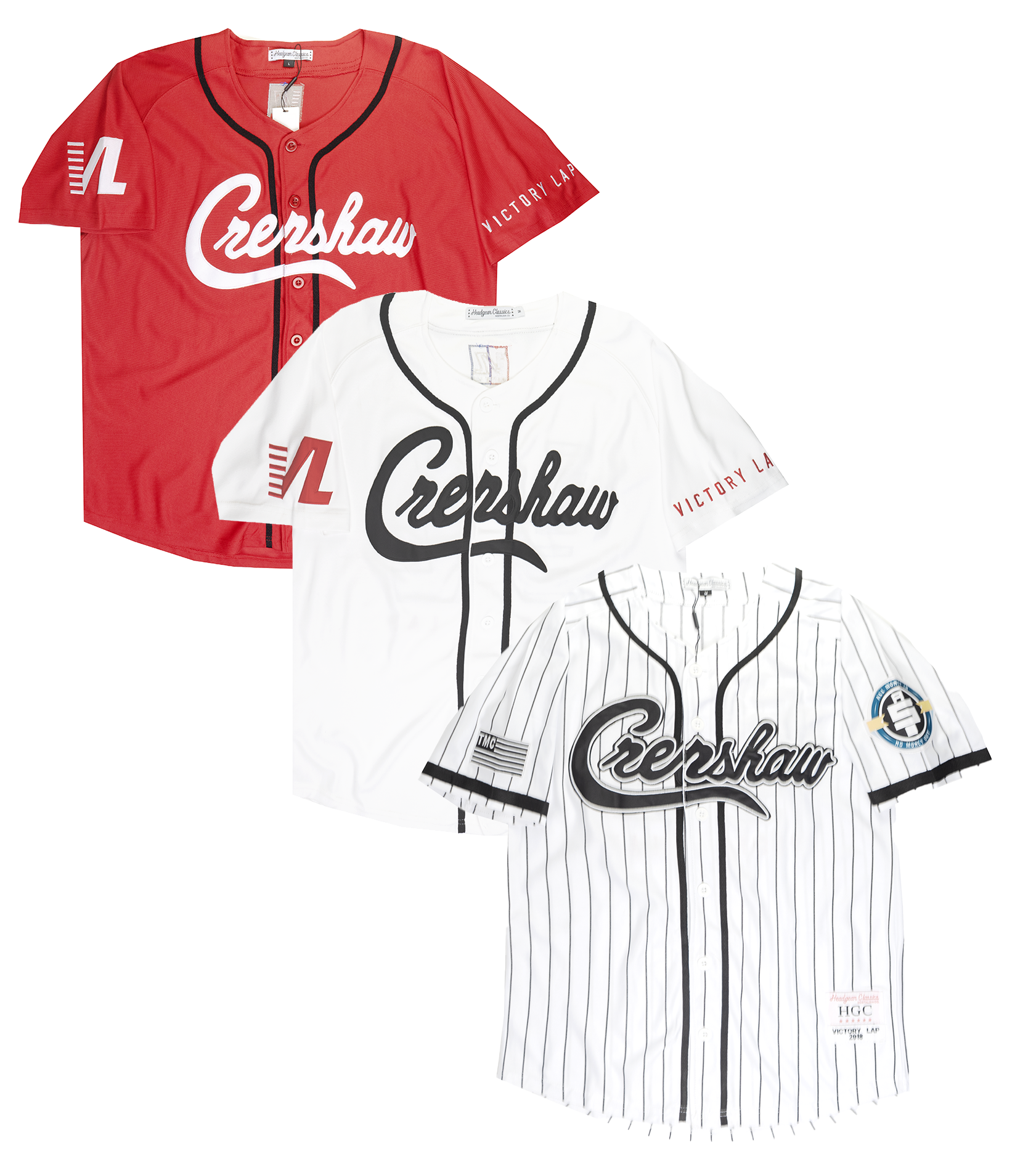HEADGEAR ASSORTED CRENSHAW BASEBALL JERSEYS ASST - HGC-BAJ-NIPSEY