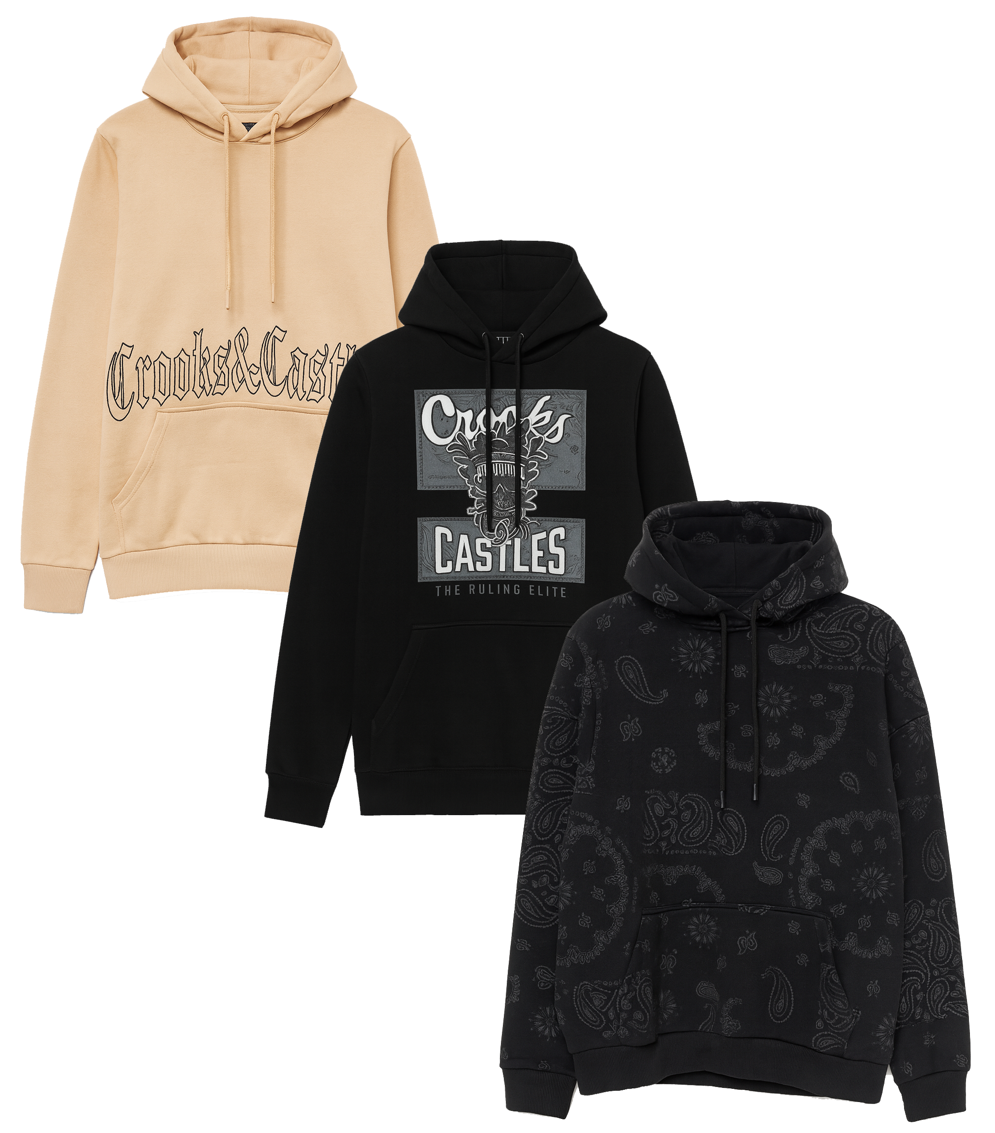 CROOKS & CASTLES ASSORTED HOODIES ASST - CCHDA