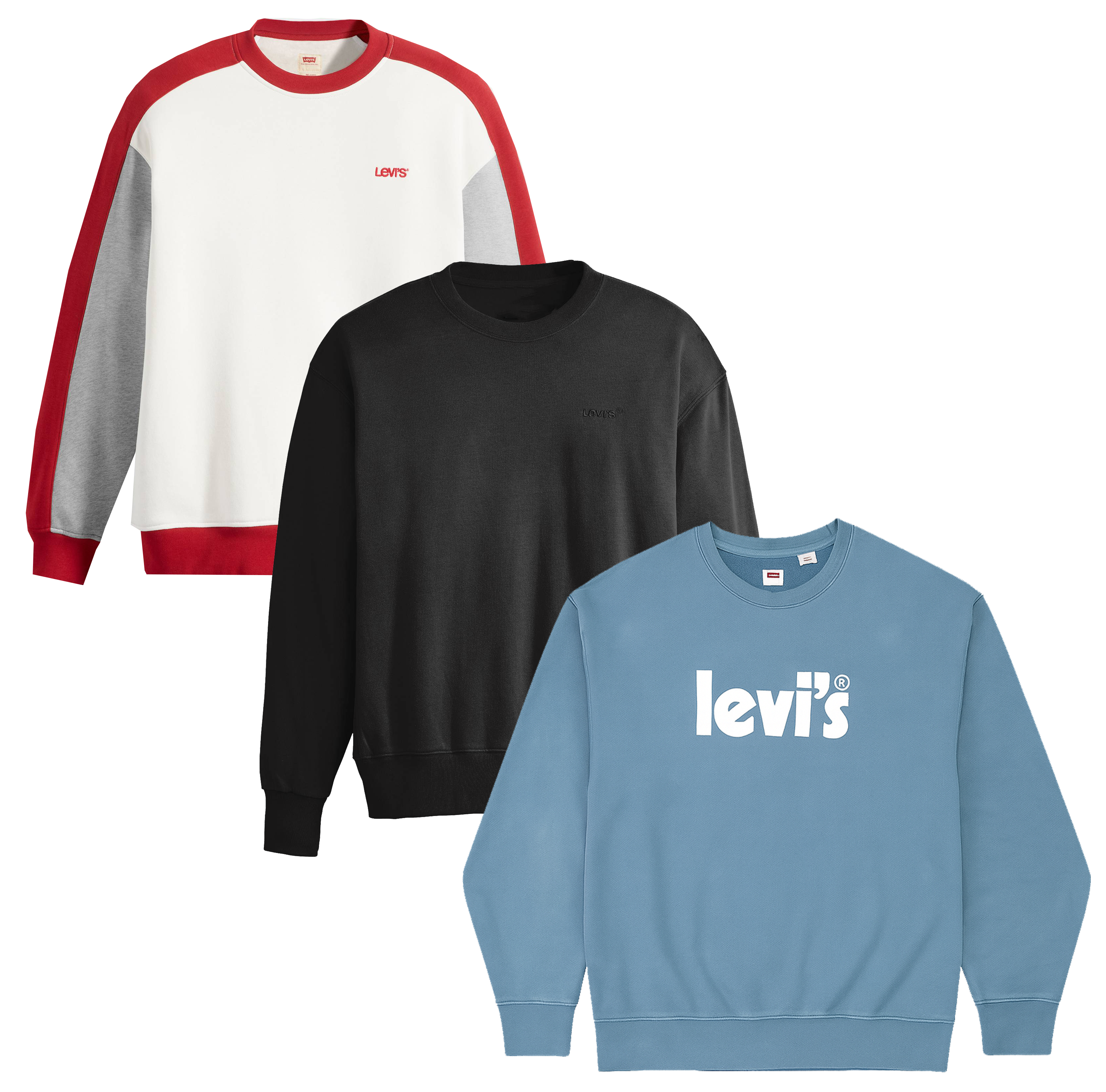 LEVIS CREWNECK SWEATSHIRTS ASSORTED - LCN04