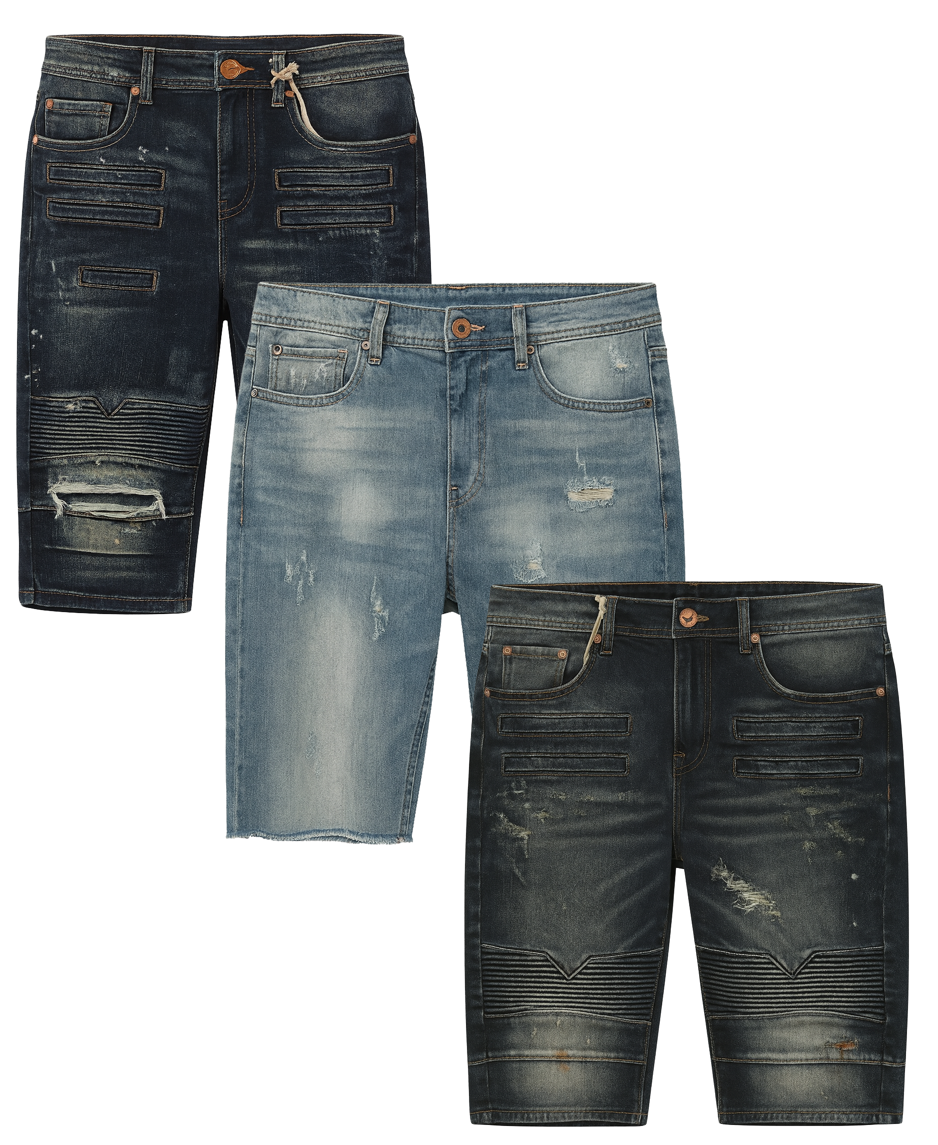 STONERS VINTAGE JEANS ASSORTED DENIM SHORTS ASST - SVJDSHT
