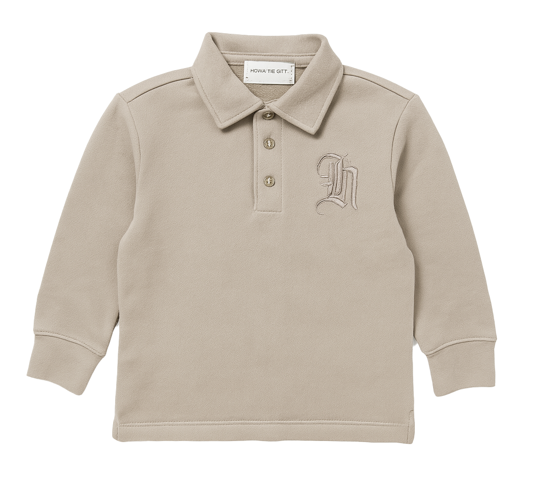 YOUTH HONOR THE GIFT L/S POLO SHIRT SAND - KHTG230344