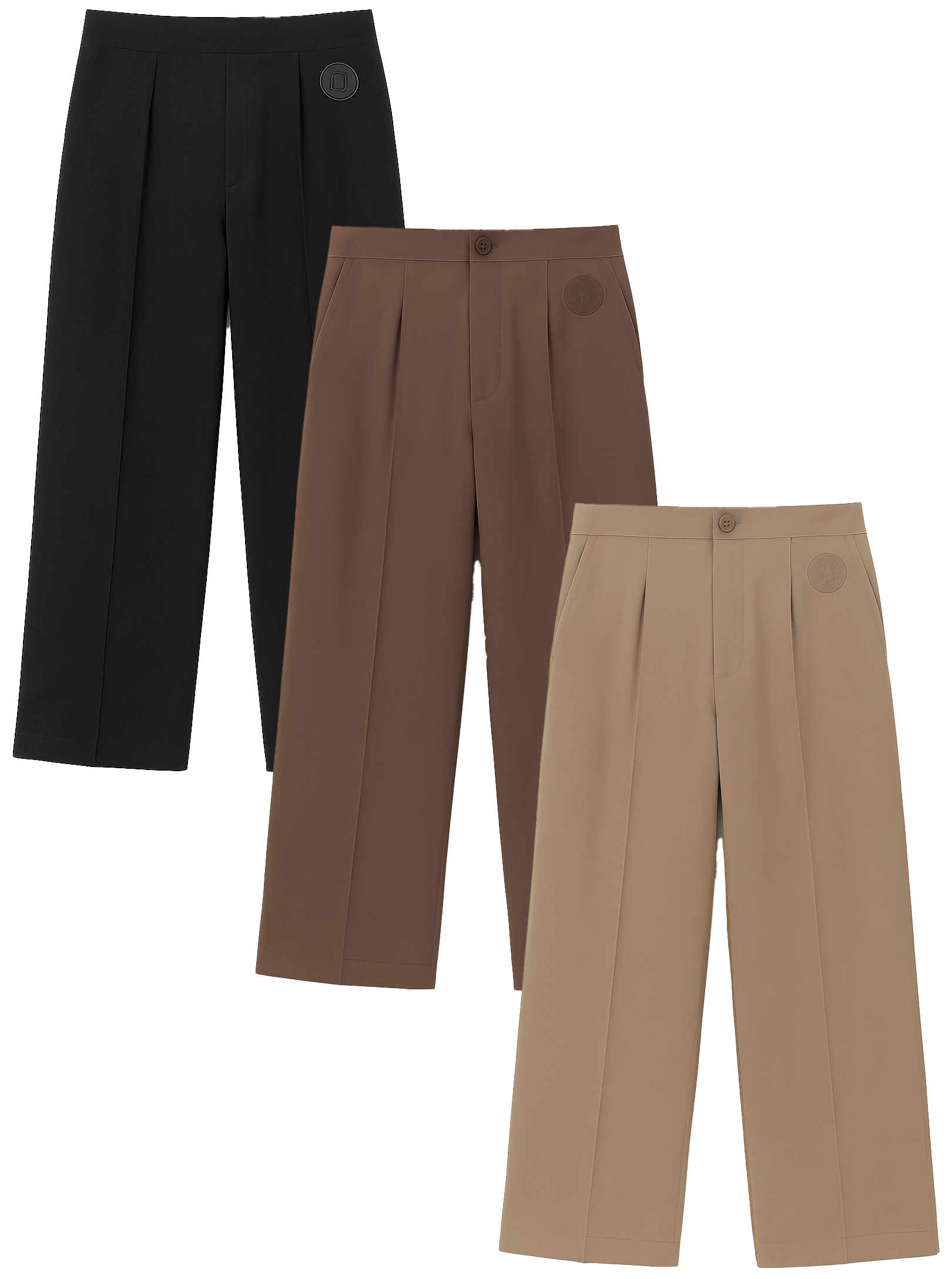 GIRL'S HONOR THE GIFT ASSORTED PLEATED TROUSER PANT ASST 3-COLOR - KHTG230312