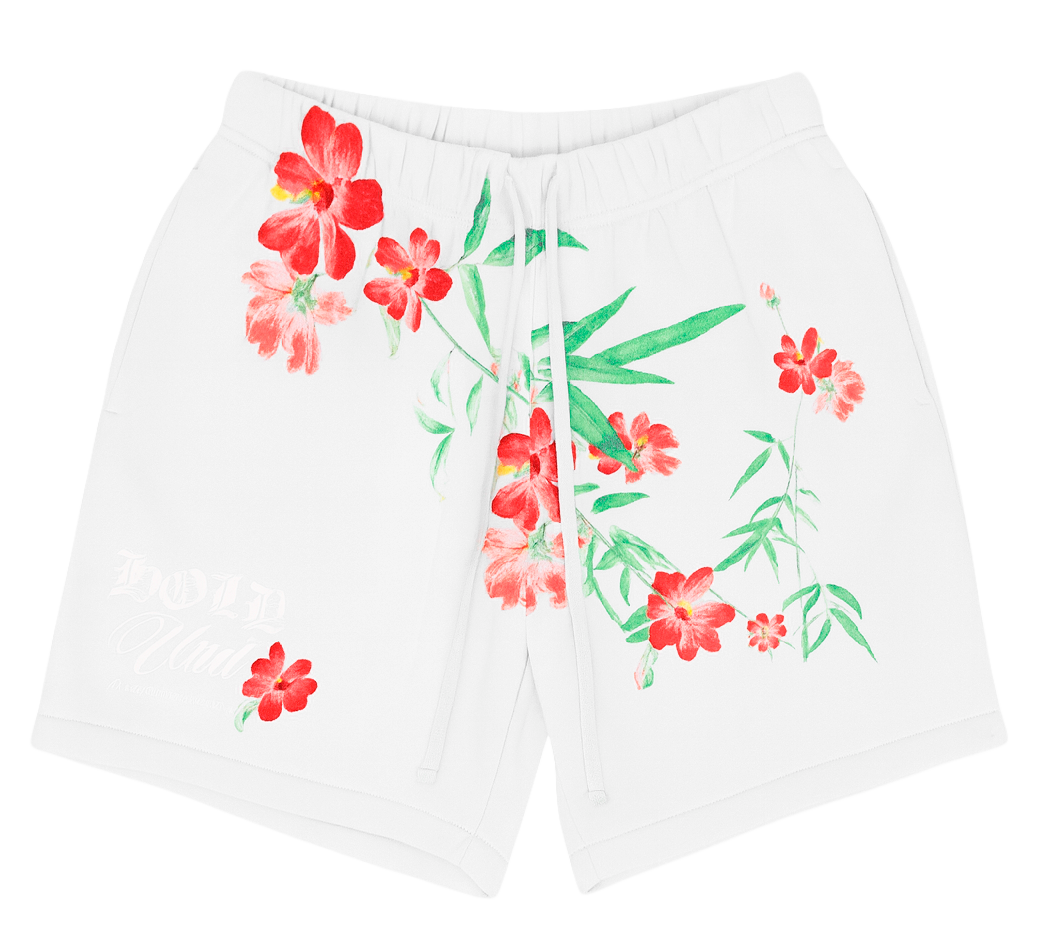 UNDERTD GRAPHIC SWEATS SHORTS WHITE - US5202