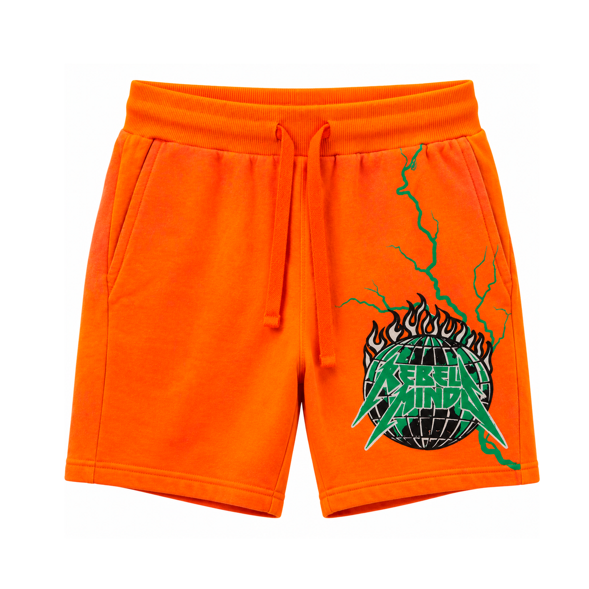 YOUTH REBEL MINDS SWEATSHORT ORANGE - 851-B971