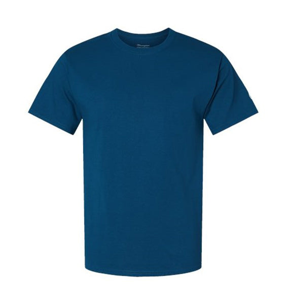 CHAMPION SOLID T-SHIRT LAKE NIGHT BLUE - T425-A6UI