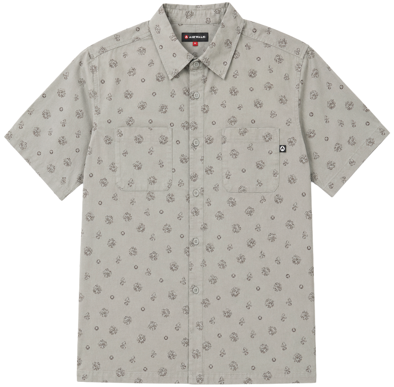 AIRWALK S/S BUTTON-DOWN SHIRT ZINC - AWM0331USJ