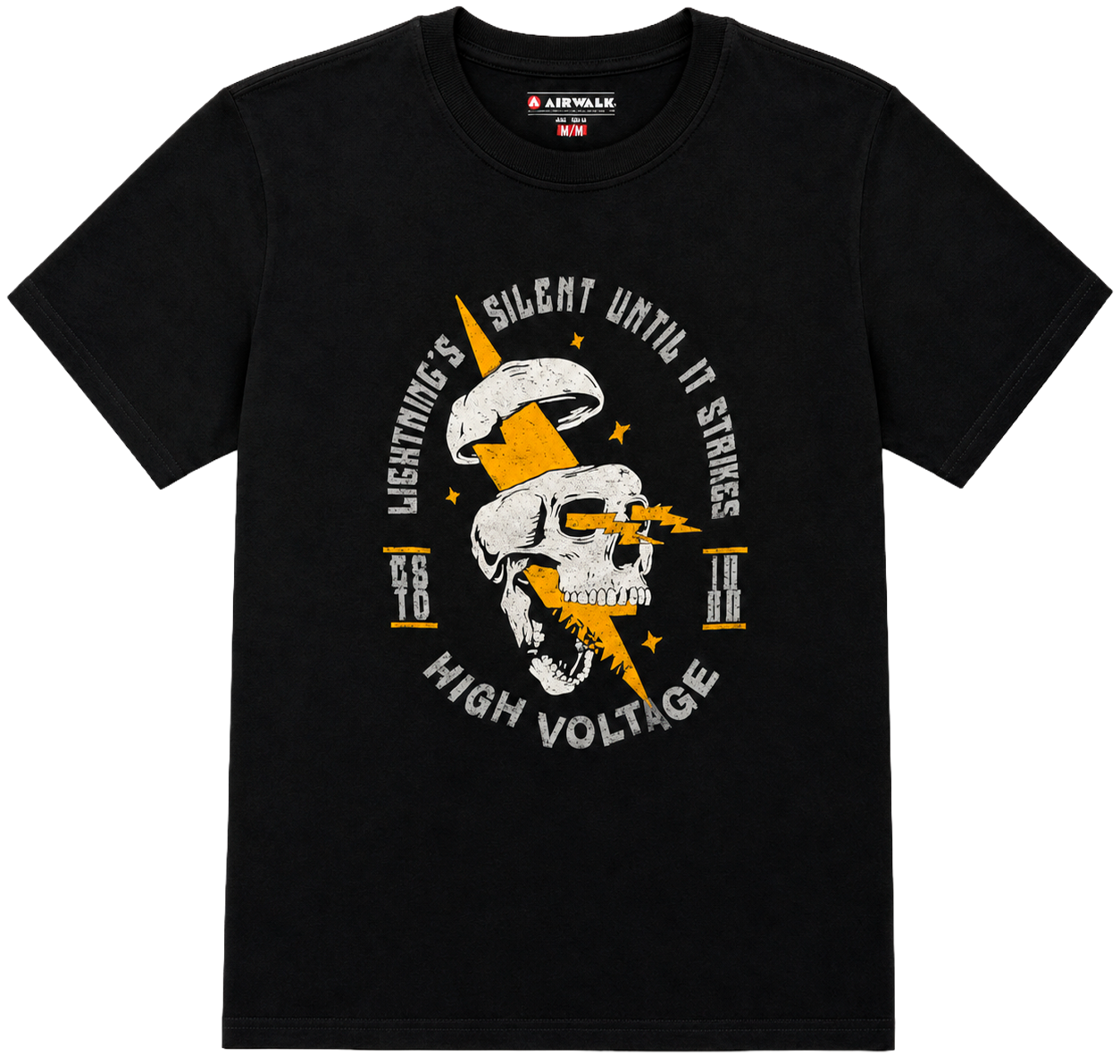 AIRWALK GRAPHIC T-SHIRT BLACK - AWM0357OP