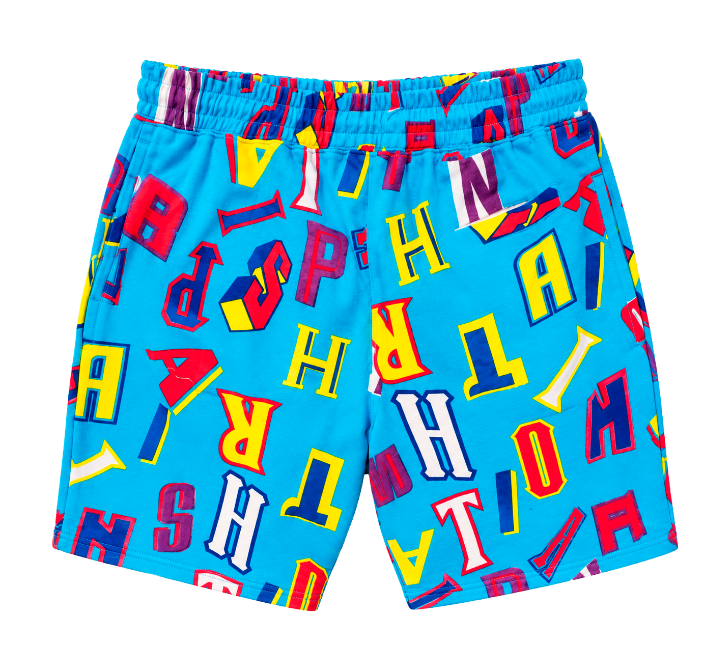 PARISH NATION FLEECE SWEATSHORT BLUE - N07B2525
