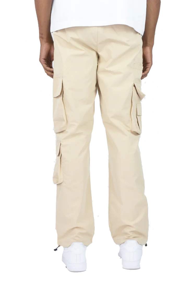 REBEL MINDS NYLON CARGO PANTS KHAKI - 541459R