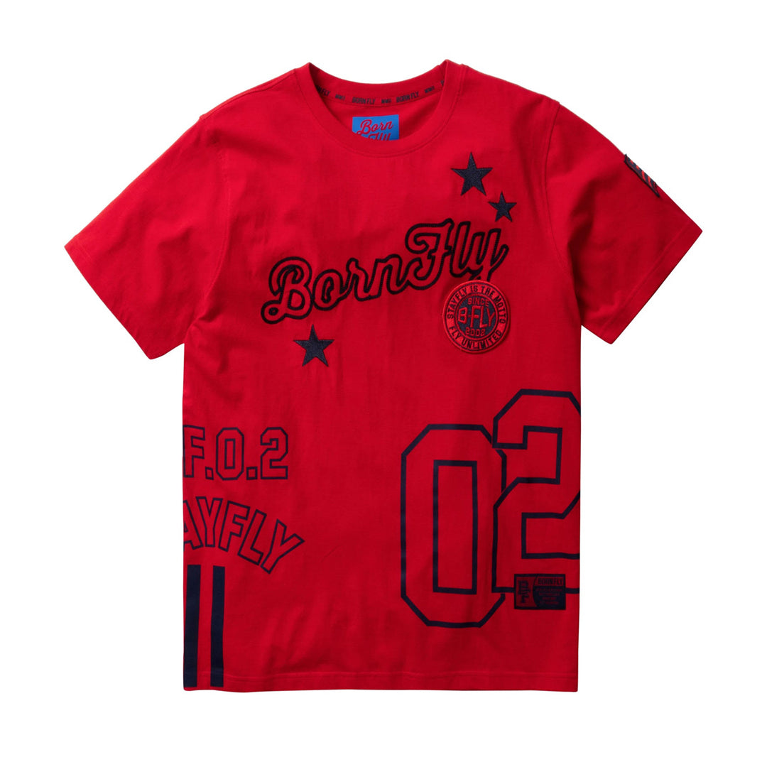 Born Fly Red Short Sleeve Shirt - 2208T4486