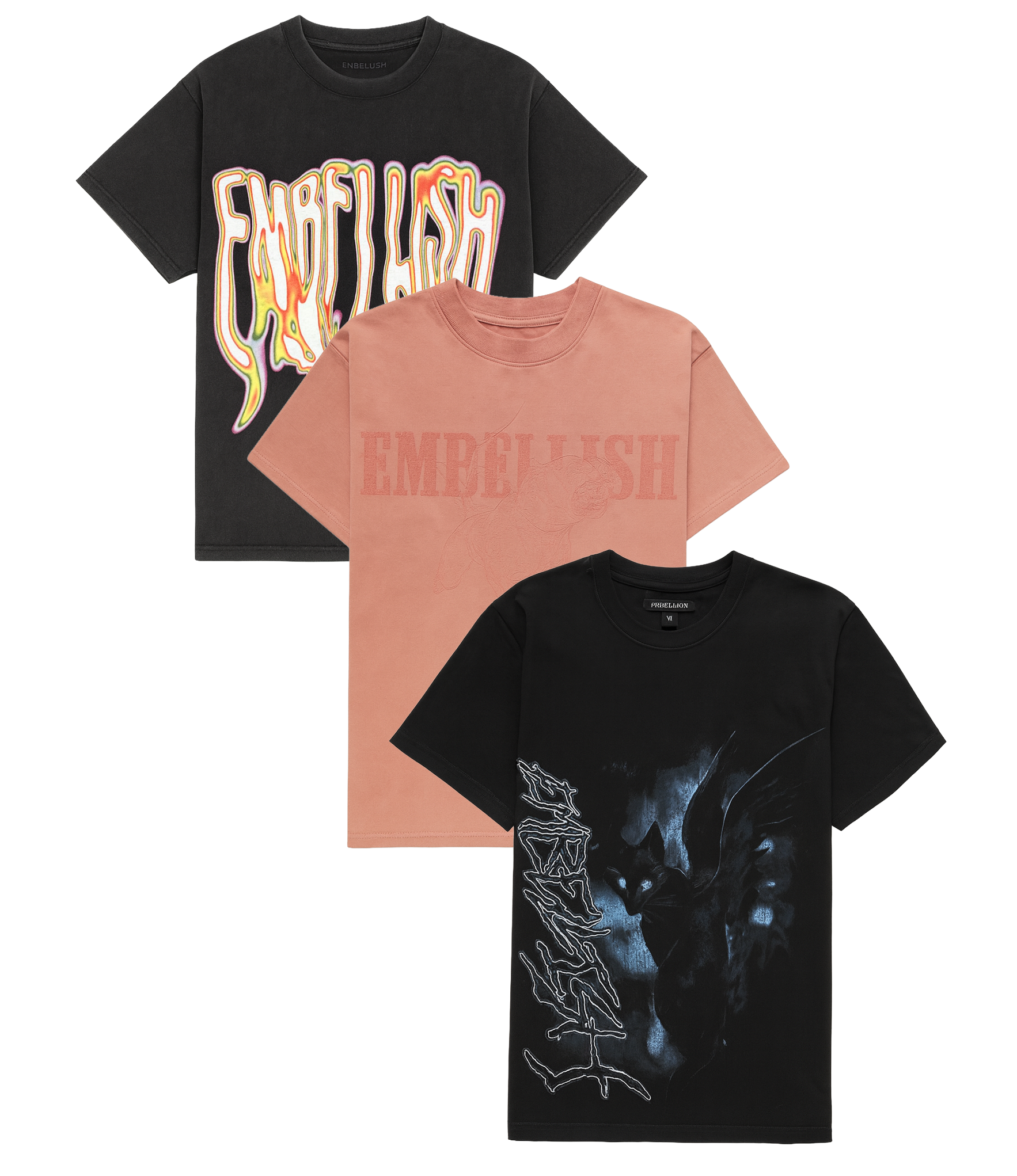 EMBELLISH ASSORTED GRAPHIC T-SHIRTS ASST - EMBLSSTA