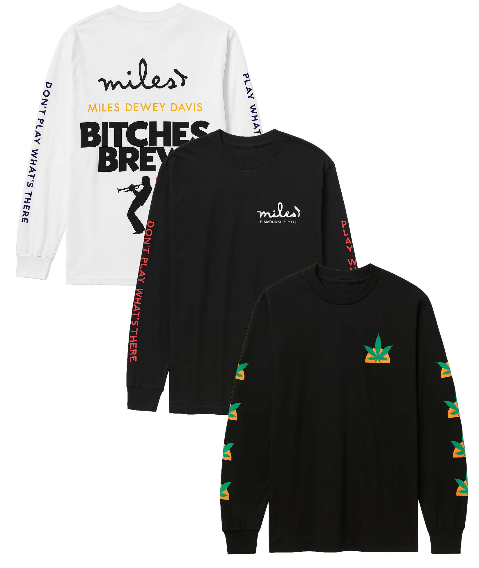 DIAMOND SUPPLY CO ASSORTED DIRTY PRINT LONG SLEEVES ASST - DMNDLSTAD