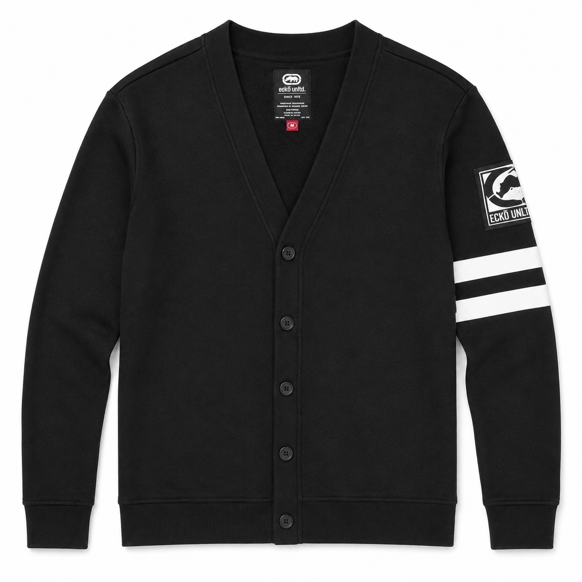 ECKO UNLTD PREMIUM CARDIGAN BLACK - EO15L435