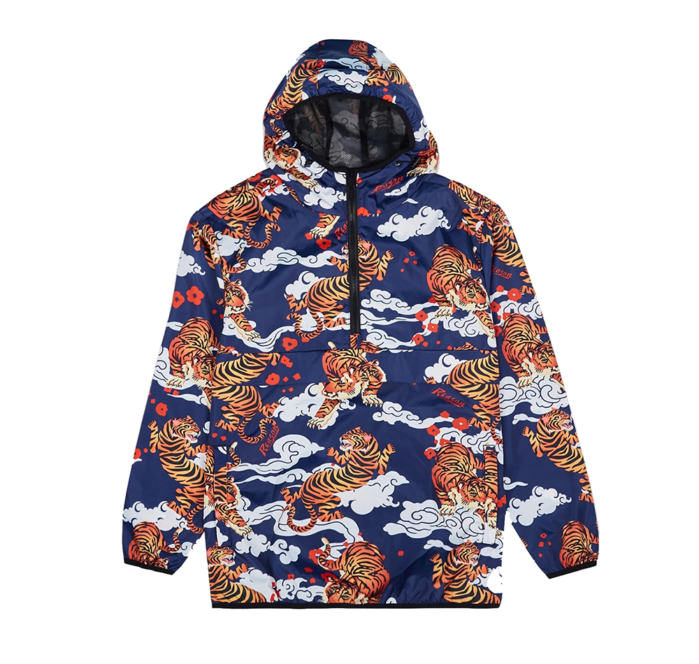 REASON ANORAK WINDBREAKER HOODED JACKET MULTI - TSB63