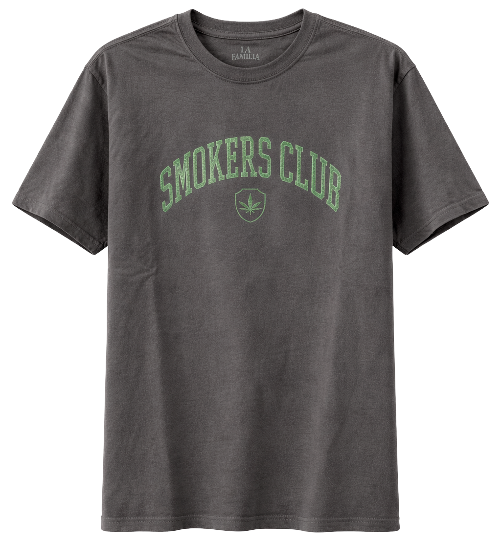 LA FAMILIA EMBROIDERED T-SHIRT STEEL GREY - LFSP23SS102E